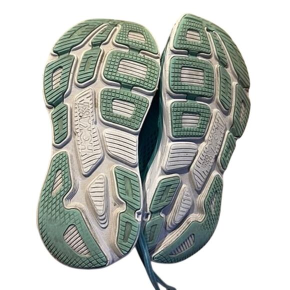 Hoka One One women's Bondi 7 Blue Teal size 7 running shoes elevated comfy walk - Picture 7 of 10